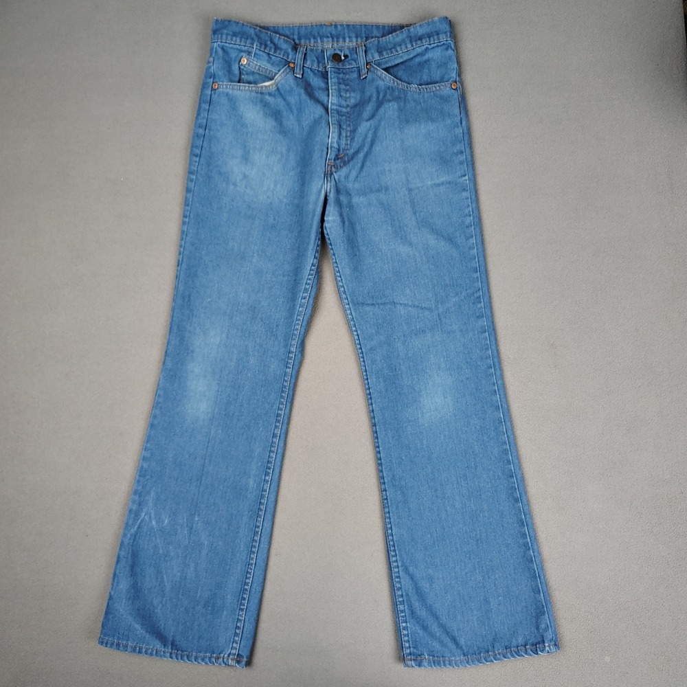 VINTAGE 80s Levis 517 Orange Tab Jeans 33x30 Blue Bootcut Cowboy USA EC 517-9812